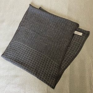 LOFT Gray Infinity Scarf with Metallic Accents